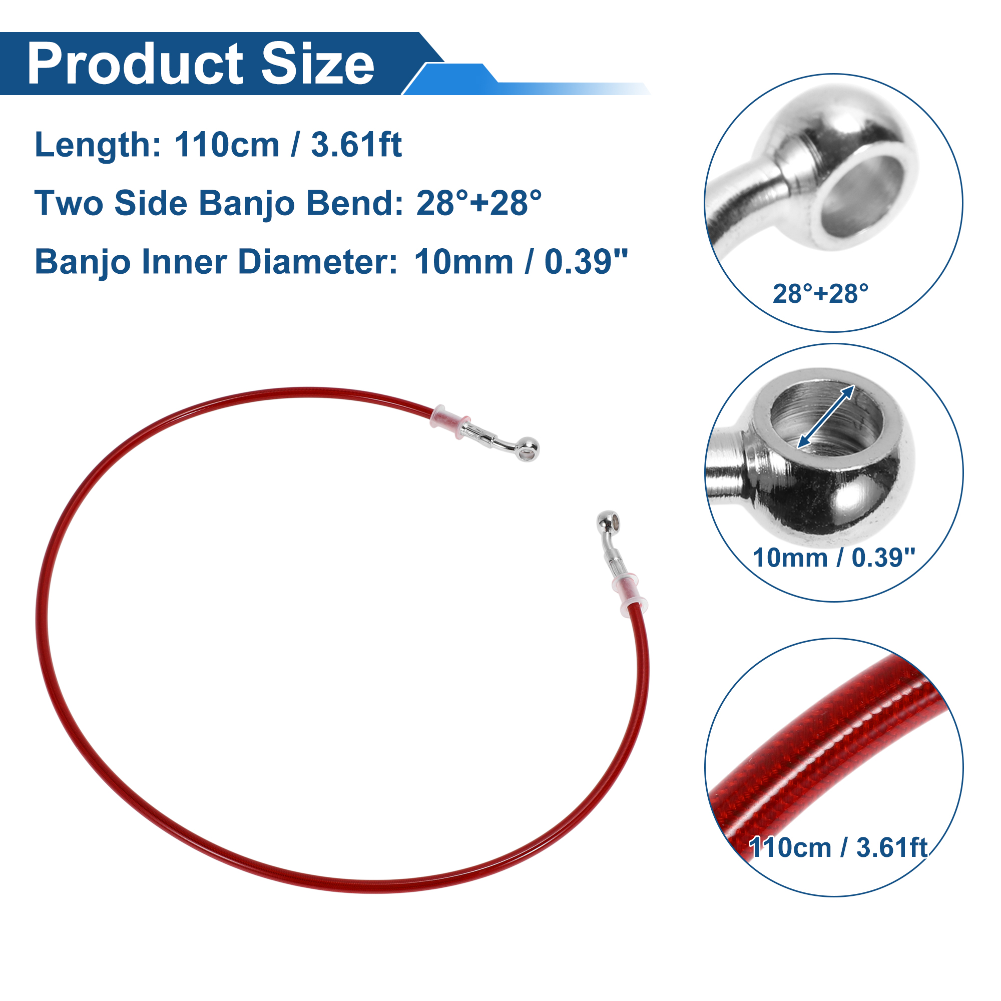 Motoforti 110cm Motorcycle Bra – Braided Line Bewertung und Preis