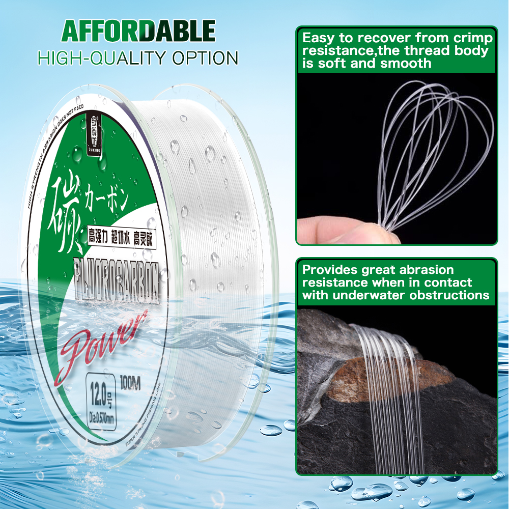 ZUKIBO 50m 100m 100% Fluorocar – Fluorocarbon Line Bewertung und Preis