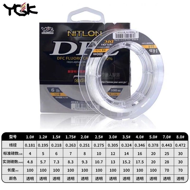 YGK Original DFC Carbon Line L – Fluorocarbon Line Bewertung und Preis