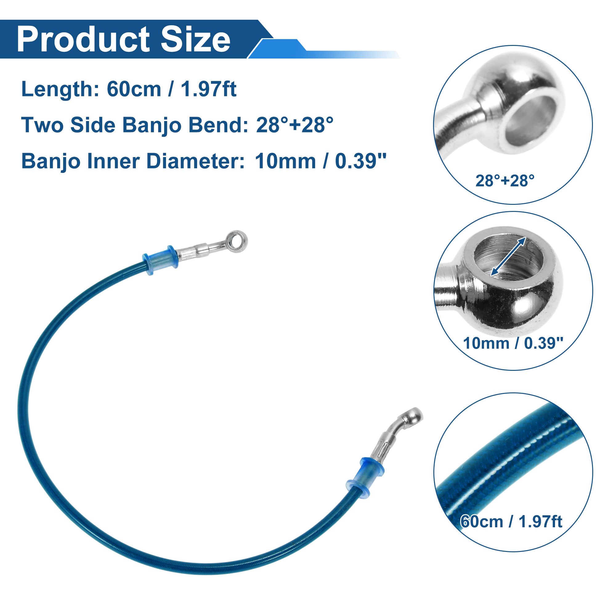 Motoforti 60cm Motorcycle Brak – Braided Line Bewertung und Preis