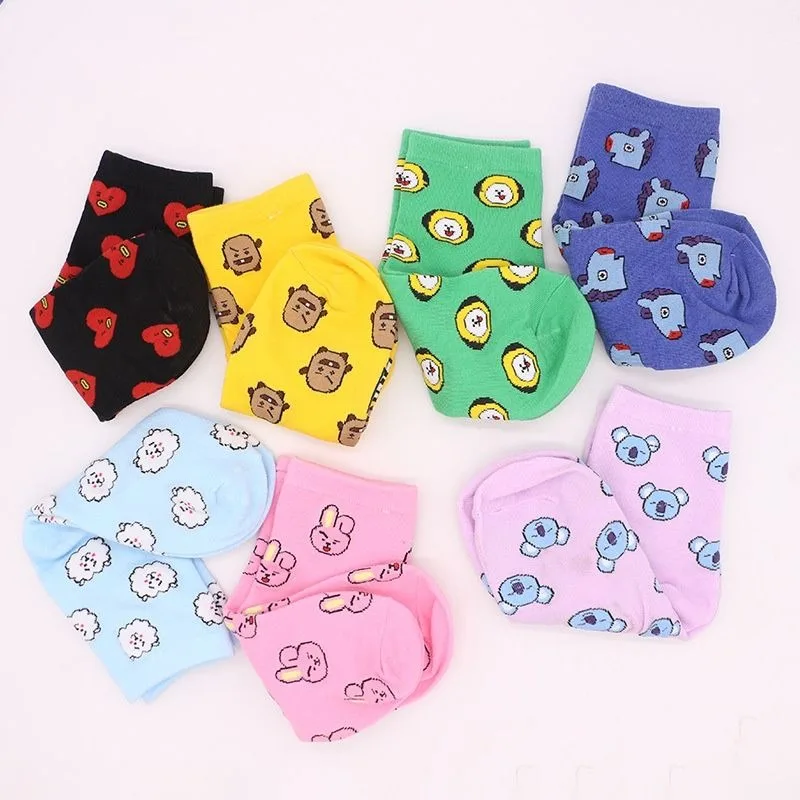 Kawaii BT21 Cartoon Socks Cute – Tippet Line Bewertung und Preis