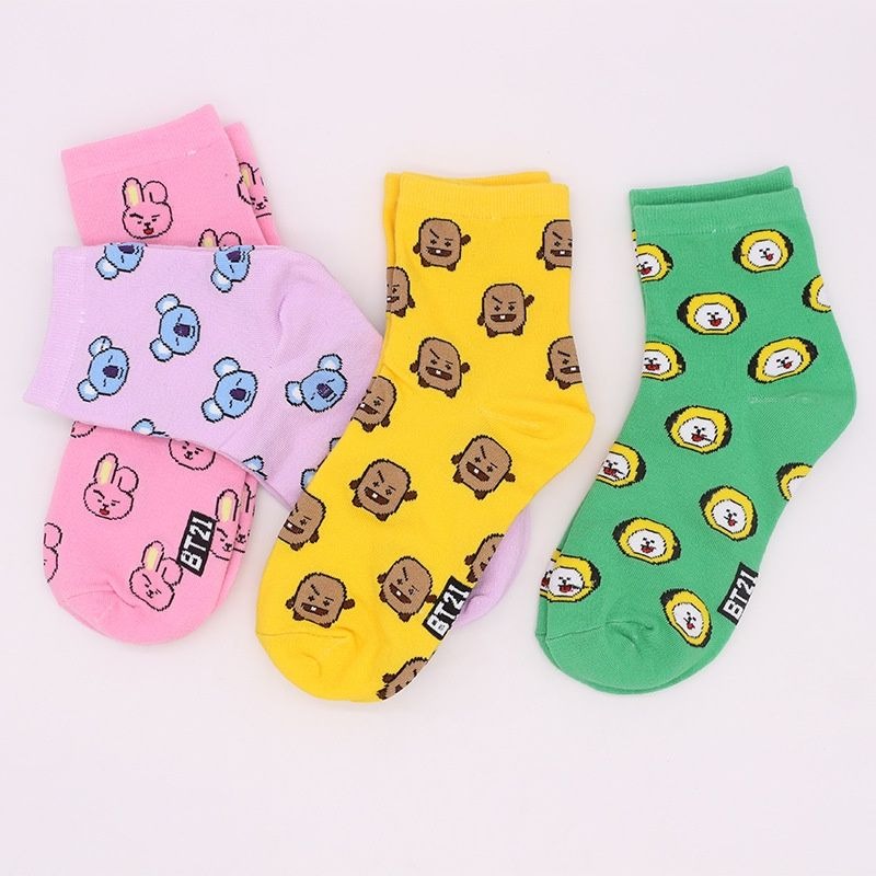 Kawaii BT21 Cartoon Socks Cute – Tippet Line Bewertung und Preis