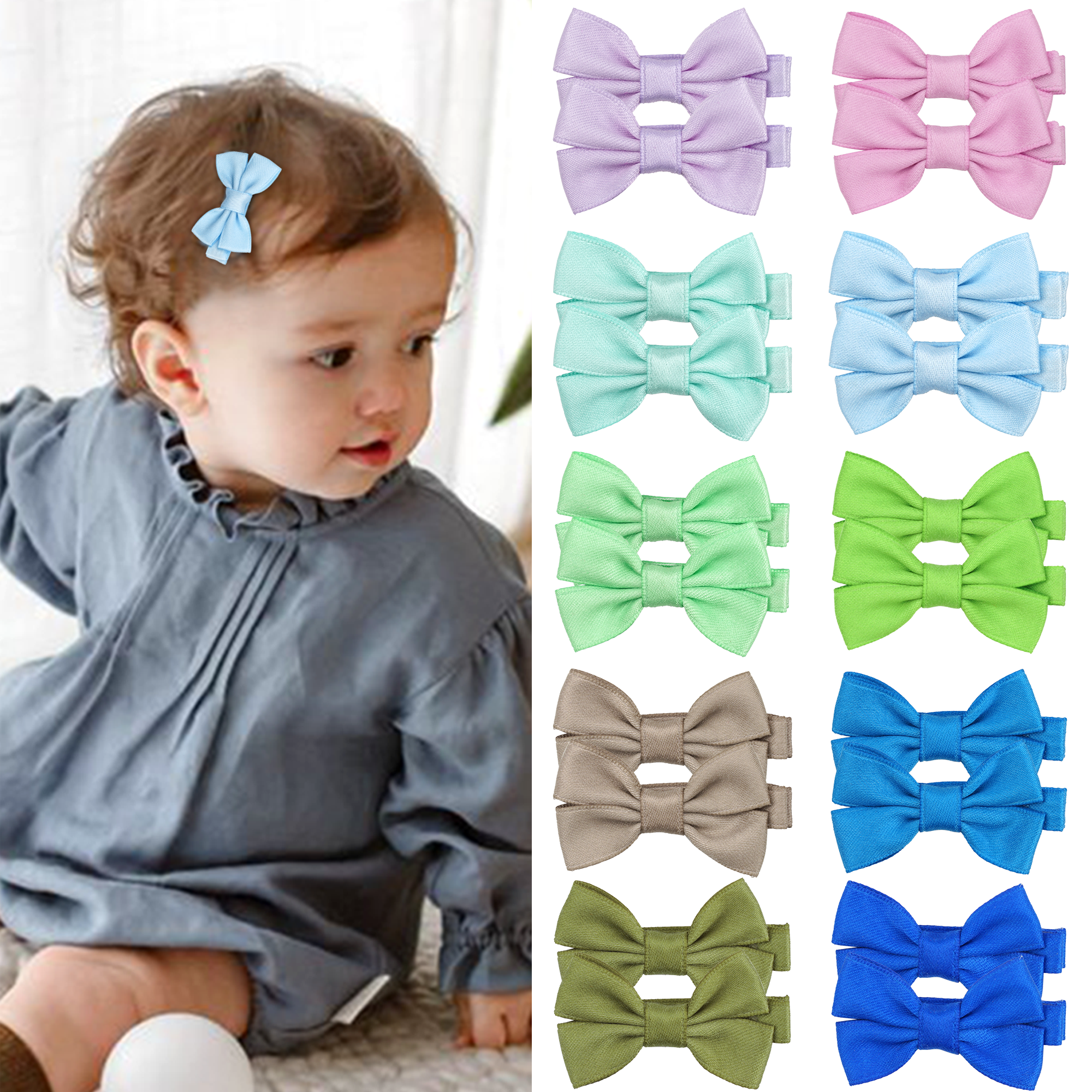 12/20 Pcs 2Inch Baby Hair Bows – Tippet Line Bewertung und Preis