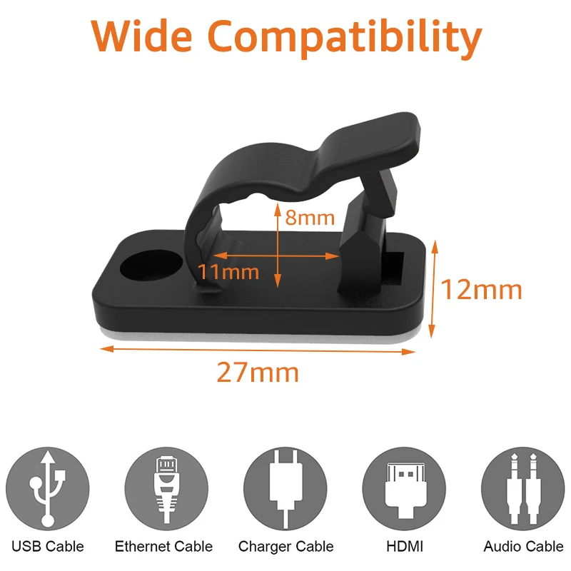 10/50PCS Cable Organizer Clips – Tippet Line Bewertung und Preis