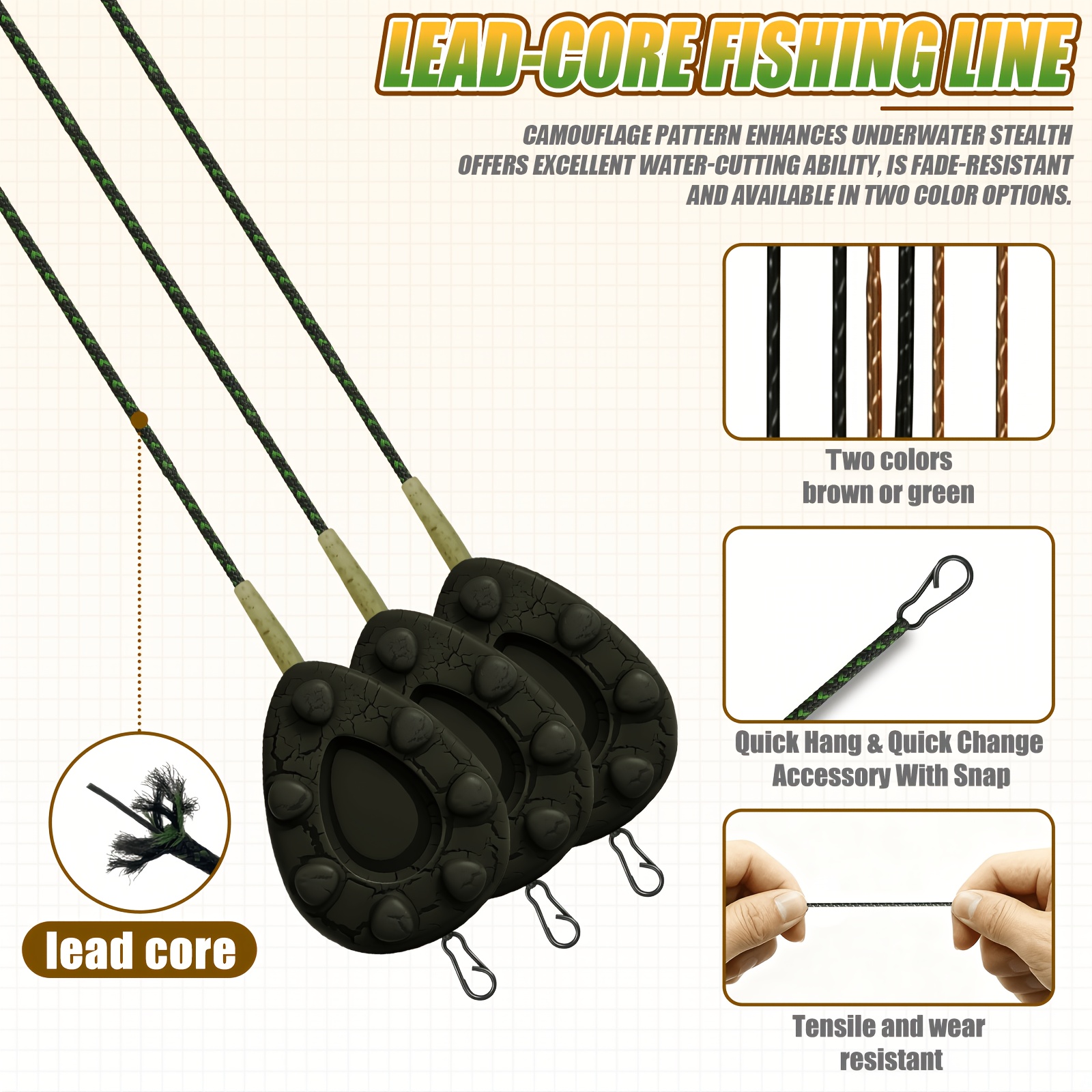 Carp Fishing Leadcore Leaders  – Leader Line Bewertung und Preis