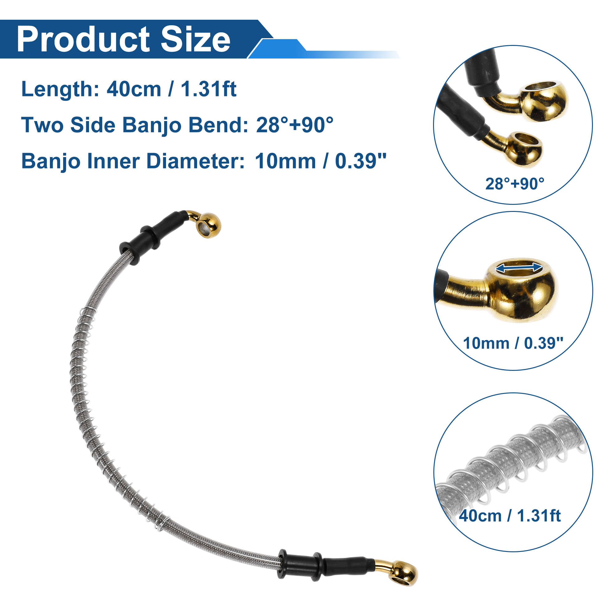 Motoforti 40cm Motorcycle Brak – Braided Line Bewertung und Preis