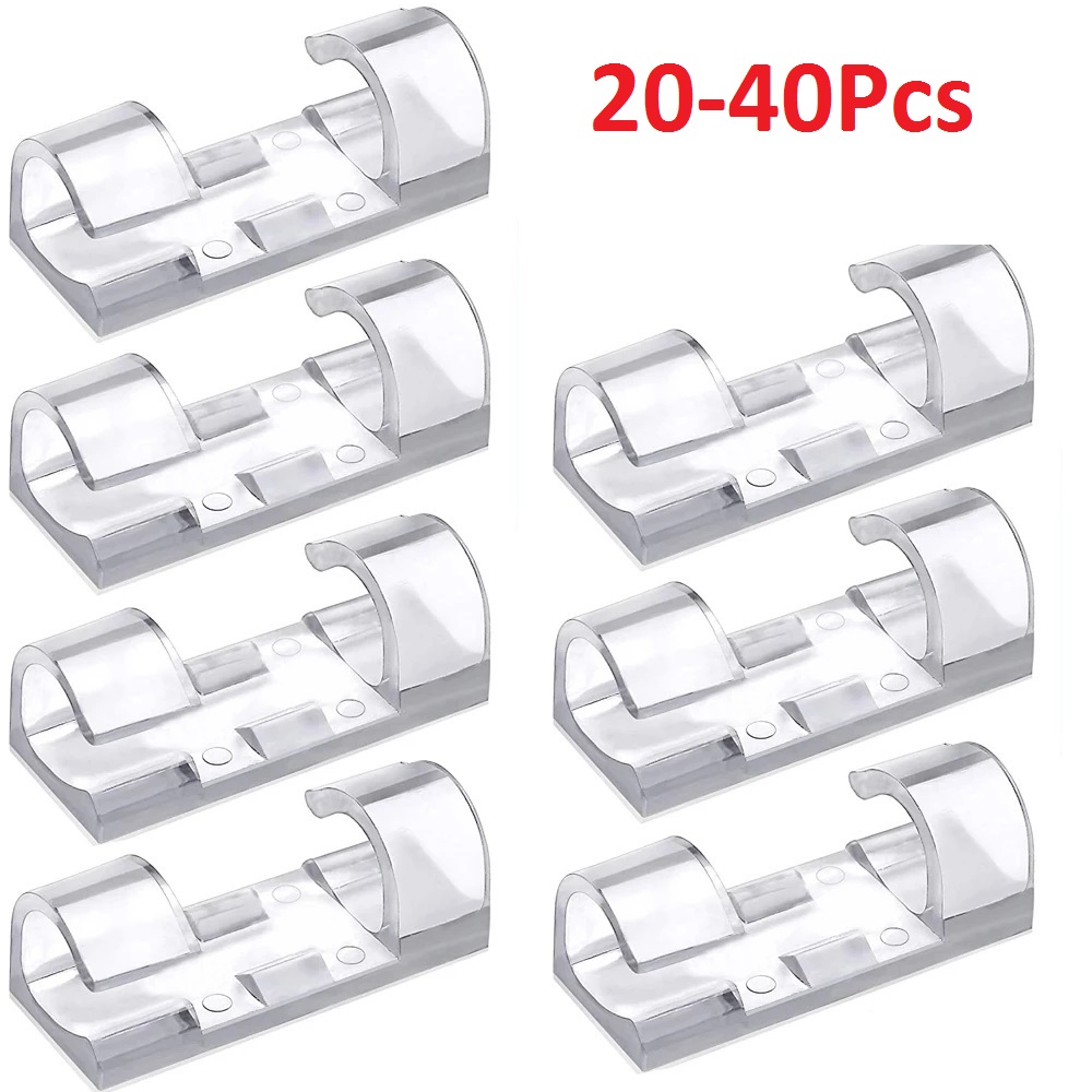 40PCS Cable Organizer Clips Ca – Tippet Line Bewertung und Preis
