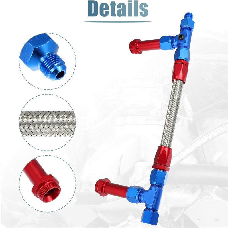 8AN Dual Feed Fuel Line To 7/8 – Braided Line Bewertung und Preis