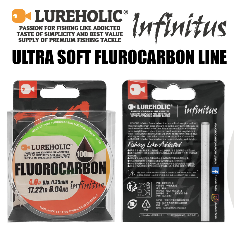 Lureholic Infinity Utra Soft 1 – Fluorocarbon Line Bewertung und Preis
