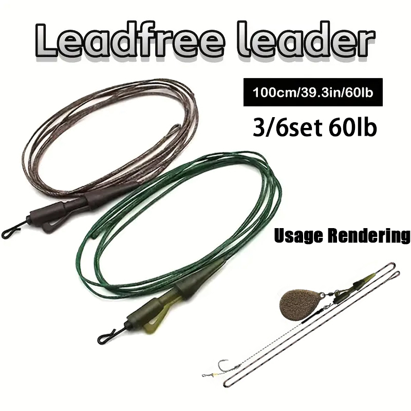 3/6pc CarpCarp Fishing Line Re – Leader Line Bewertung und Preis
