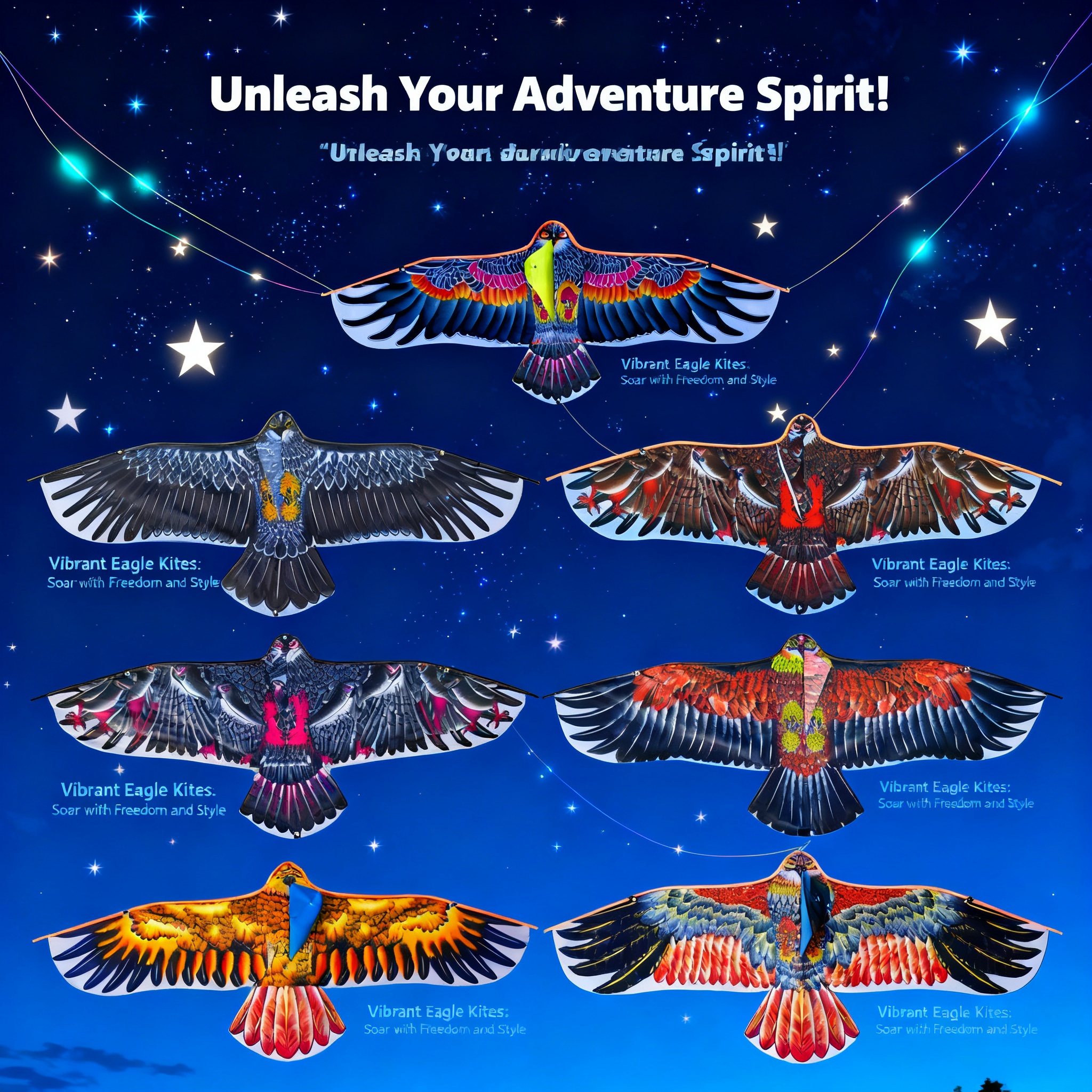 1.1m Eagle Kite With 30m Kite  – Fly Line Bewertung und Preis