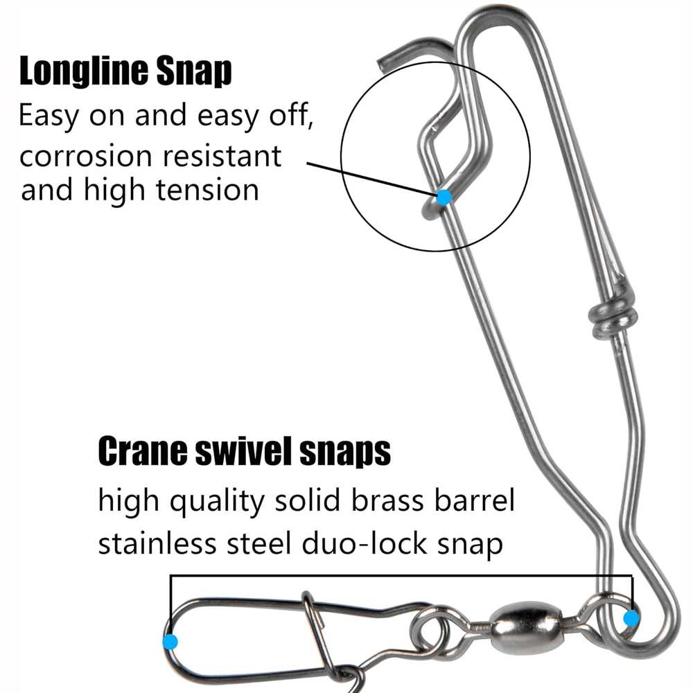 5Pcs Decoy Long Line Clips Lon – Saltwater Line Bewertung und Preis