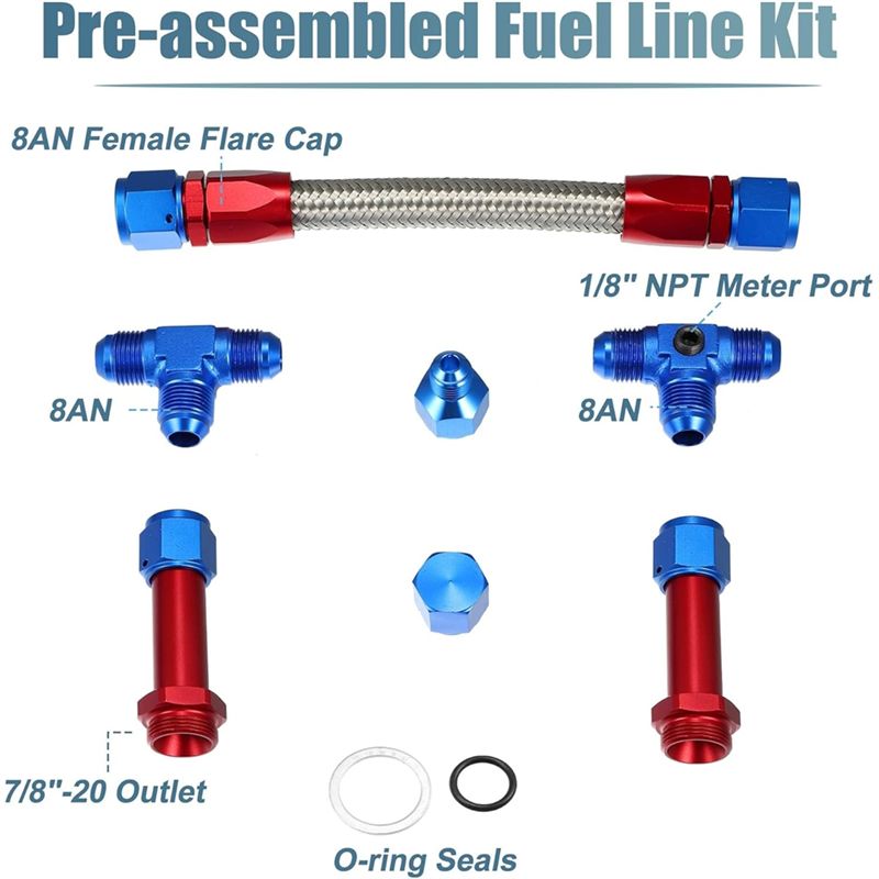 4150 Carburetor Fuel Line Kit  – Braided Line Bewertung und Preis