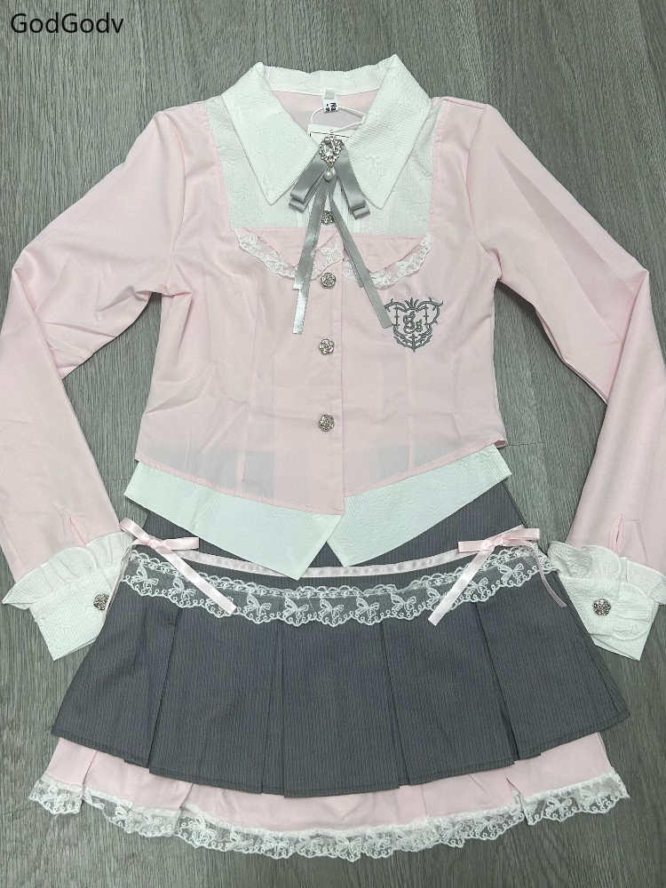 Spring Y2K Princess Outfits Wo – Fly Line Bewertung und Preis
