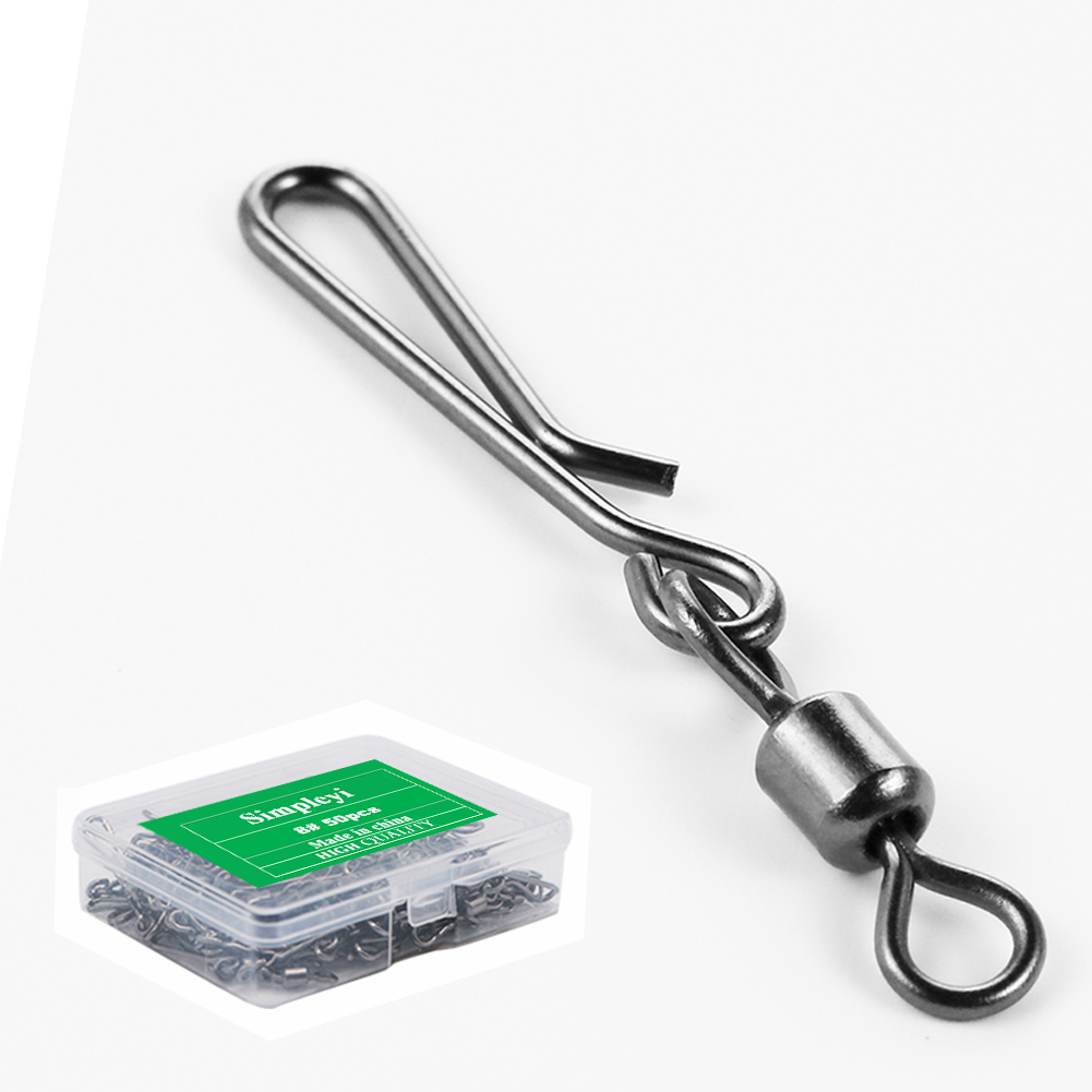 50pcs Box Rolling Swivel With  – Fishing Line Box Bewertung und Preis